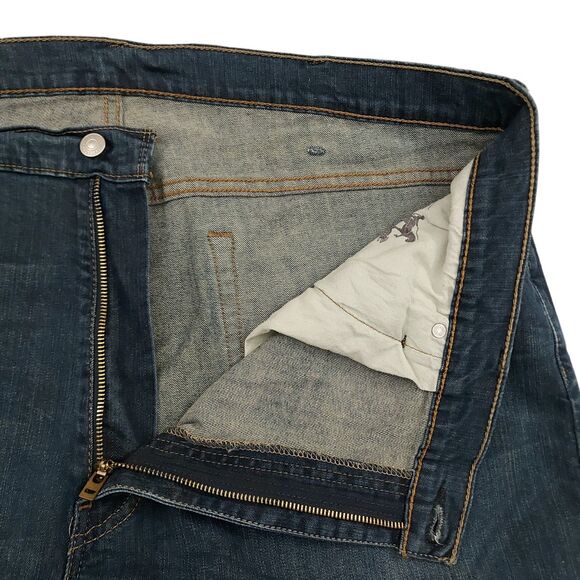 Levi's 559 Jeans Mens 44x31 Blue Stretch Straight Leg Dark Wash American Denim - Picture 4 of 12